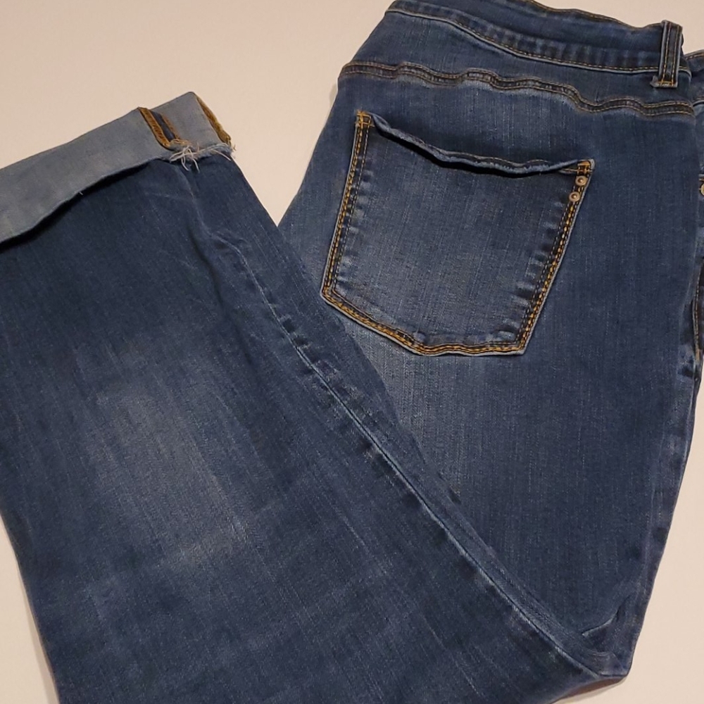 Womens boyfriend crop jeans